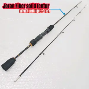Samax ultralight Joran Lentur Ultralight 150-210cm Fiber Solid 2-6lbs Umpan Lure Memancing Ikan Kecil Casting