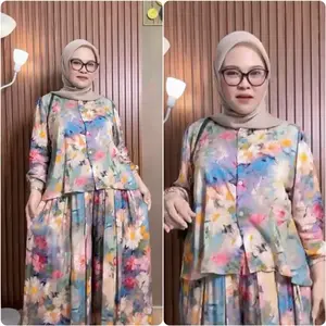 Kulot Lengan Balon Bahan Rayon Super Adem Terbaru - Setelan Wanita