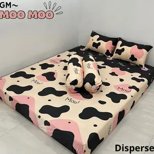 SPREI MOTIF MOOMOO BERKWALITAS ADEM SET SARUNG BANTAL SARUNG GULING Karet Kain Katun King Uk.180/160/120 Tinggi 20 Cm SPREI MOTIF MOOMOO BERKWALITAS ADEM SET SARUNG BANTAL SARUNG GULING Karet Kain Katun King Uk.180/160/120 Tinggi 20 Cm