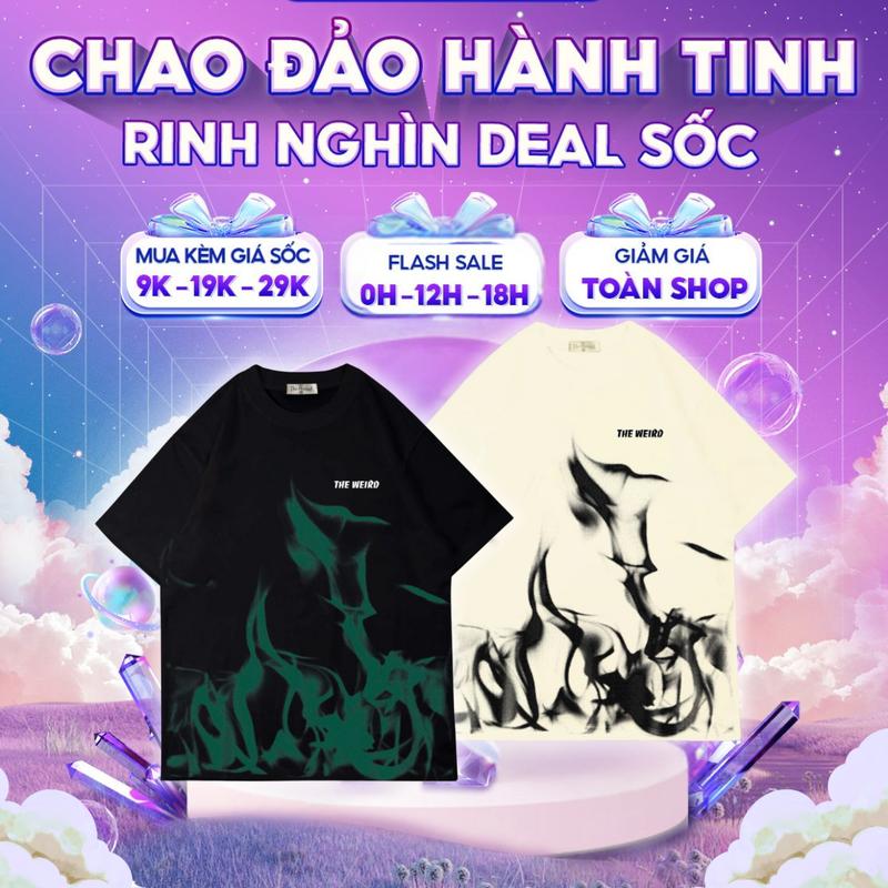 [LIVE] Áo thun The Weird Local Brand Unisex Form Rộng Oversize Tay Lỡ ATK1236