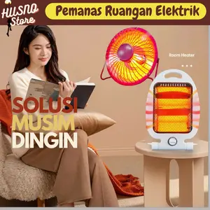 Pemanas Penghangat suhu ruangan Electric Lamp Room Heater Stand portable 2 panel dan mini heater