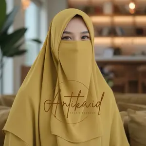 ANTIKA.ID CADAR DUA LAPIS CERUTY BABYDOLL TANPA JAHIT DIBAWAH MATA DUA LAYER NIQOB 2 LAYER BISA SET JILBAB