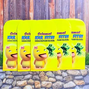 AMPLOP THR LEBARAN IDUL FITRI EDISI KARTUN ANAK LUCU MENARIK DENGAN DESAIN KARAKTER UNIK WARNA MENARIK IDEAL UNTUK THR 2026 isi 10 Sampai 100