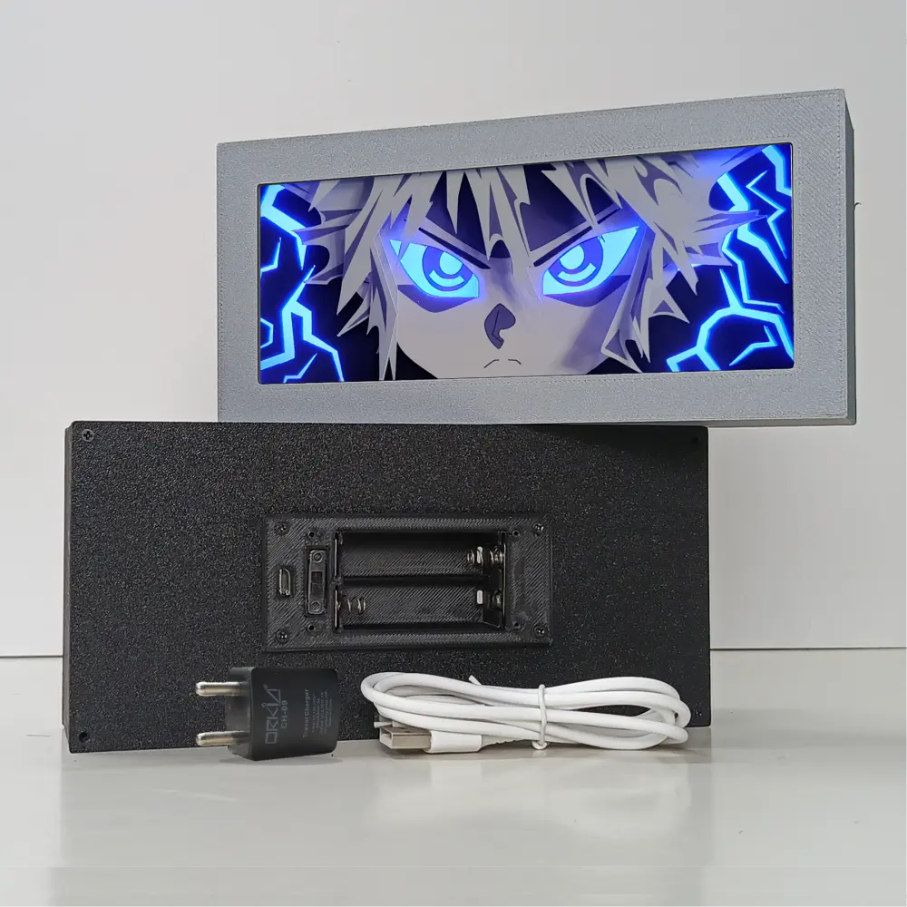 3D Anime Lightbox Hunter x hunter Art lampu LED dekorasi kamar Kotak Usb Baterai