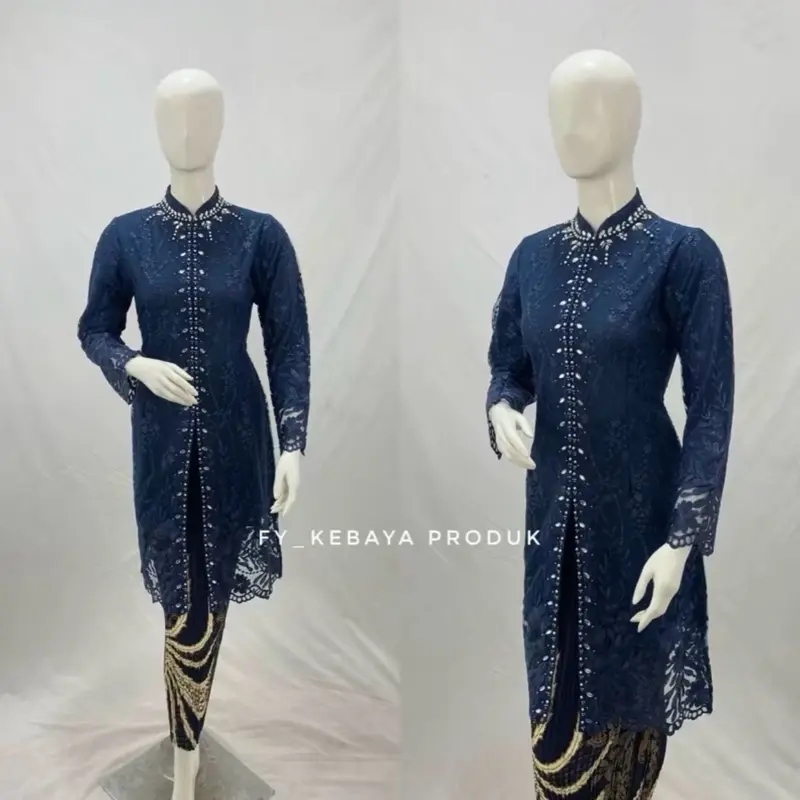 Kebaya Shanghai tille payet / kebaya tunik / kebaya modern 7