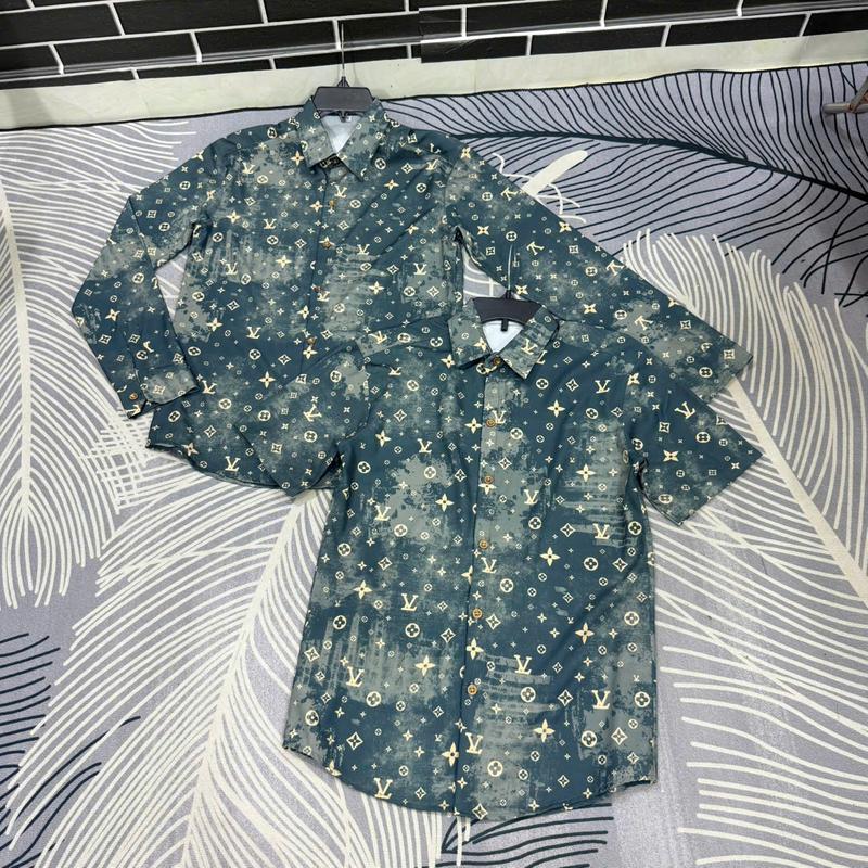Áo sơ mi nam tay dài phối tia sét chất lụa hàn dày dặn phong cách boy phố. Menswear Shirt