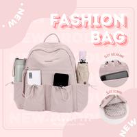 Gambar Tas Ransel Wanita Korean Style Backpack Anti Air COLORFUL FOX 835 - Lavender dari Colorful Fox Kota Administrasi Jakarta Barat 4 Tokopedia