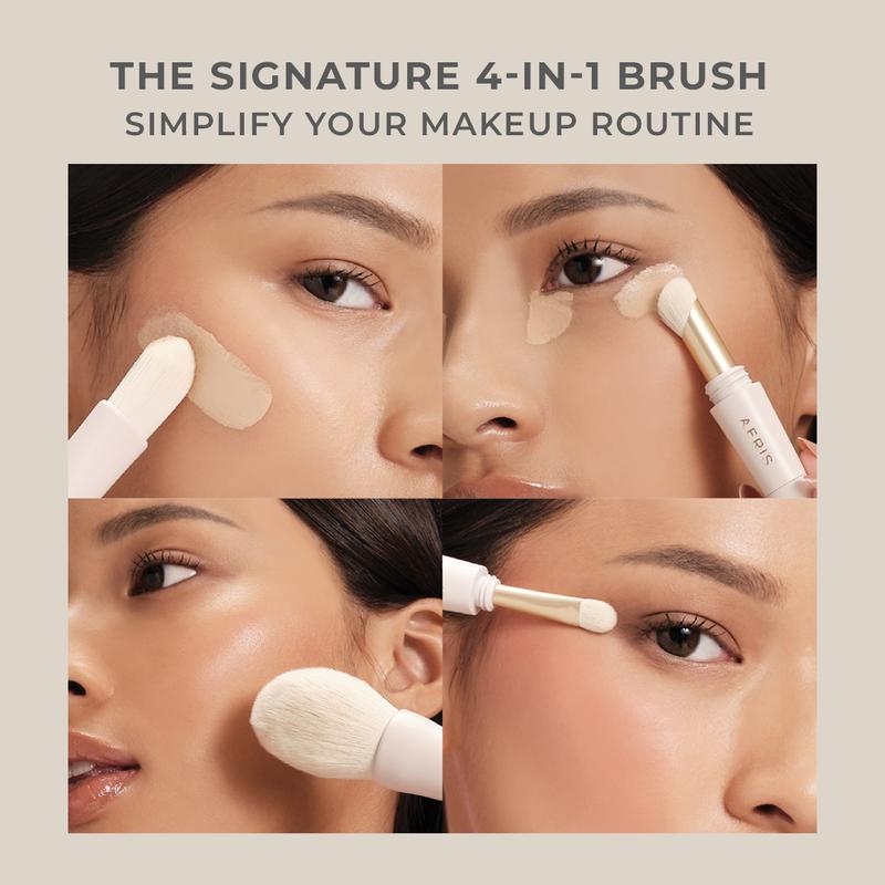 Aeris Beauté Flawless On The Go Bundle | 1 Set Bundle Paket Hemat Brush Spons Make Up Travel Portable Multifungsi 4