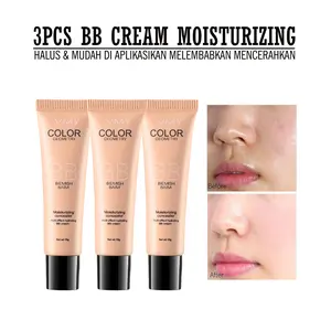 3 PCS FOUNDATION MOISTURIZING CONCEALER MULTI EFFECT HYDRATING BB CREAM WATERPROOF