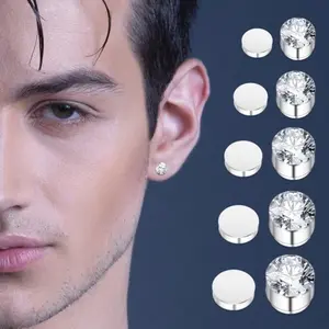 ANTING MAGNET PERMATA PRIA WANITA SILVER KOREAN STYLE ANTING MAGNET PERMATA PRIA WANITA SILVER KOREAN STYLE