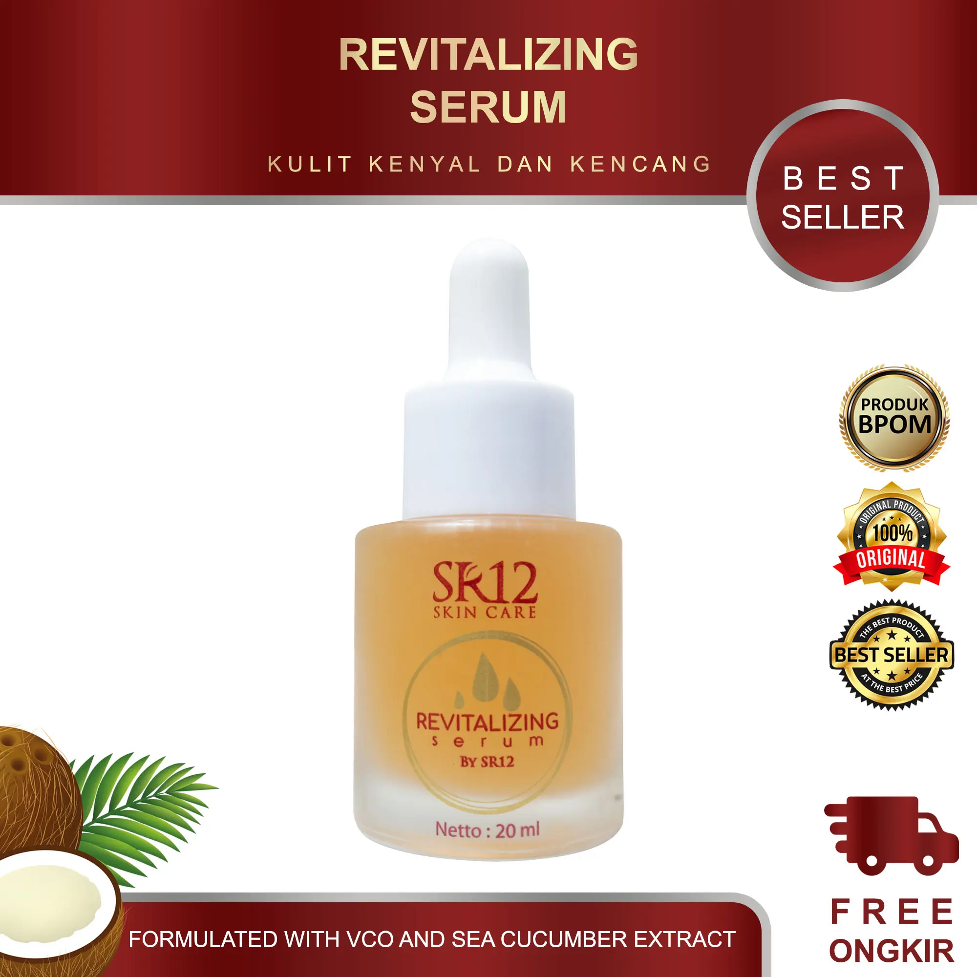REVITALIZING SERUM SR12 / SOLUSI KULIT KENYAL DAN SEHAT