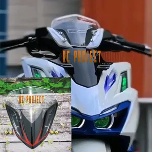 VISOR VARIO 160 ABS DAN CBS MODEL TERBARU PLUS BAUT WINDSIELD VARIO 160 CBS DAN ABS PLUS BAUT