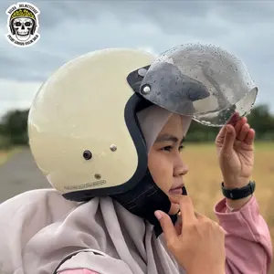 Helm bogo dewasa kaca cembung full leher | SNI Motorcycle