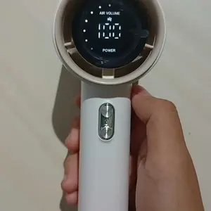 Sonix Kipas Angin Portable SF08 High-speed Portable Handheld kipas Strong Wind 100 Gear Wind Speed Fan Digital Display Adjustable Turbo hand Fan for outdoor sports and fast cooling