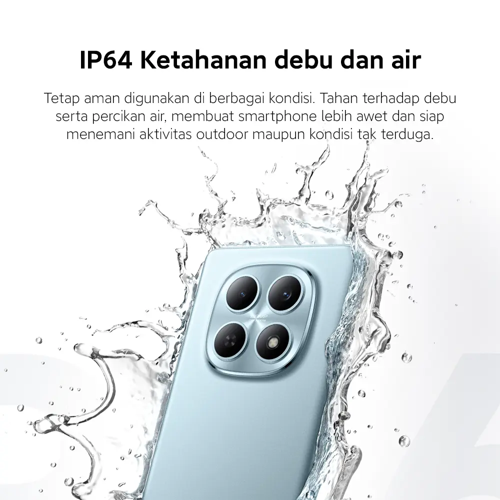Xiaomi Redmi Note 15 (8/128 GB) (8/256 GB) | Baterai besar 6000mAh | Kaca layar dengan daya tahan tinggi | IP64 Ketahanan debu dan air | Kamera super jernih 108MP | Layar AMOLED FHD+ 6,77" | NFC [Xiaomi Official Store]