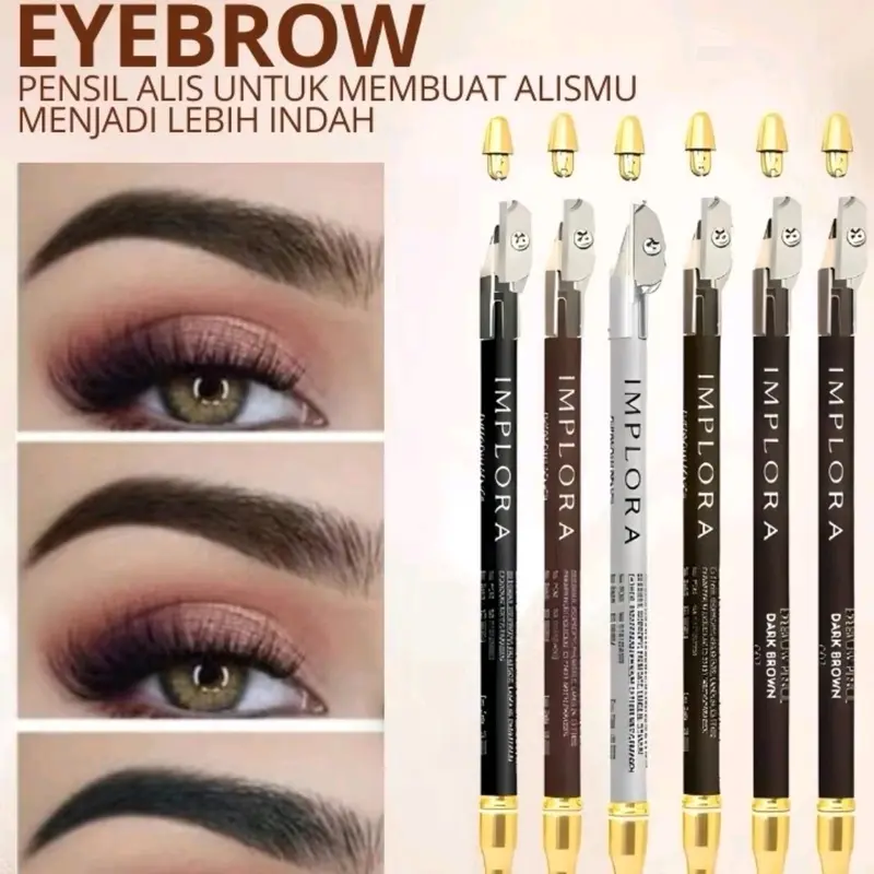 [ 6pc ] Implora Pincil Alis Eyebrow Pencil 0