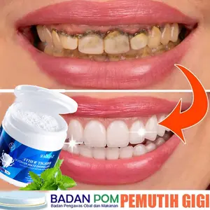 Teeth Whitening Powder Pemutih gigi 50g Pemutih bubuk gigi mutiara Oral Hygiene Cleaning Serum Removes Plaque Stains