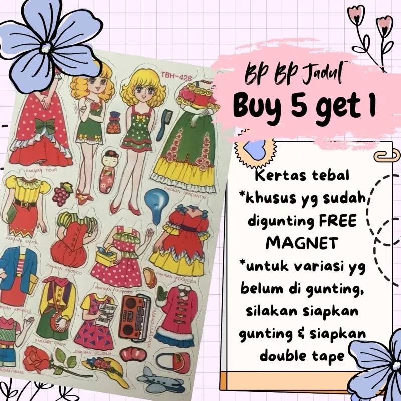 PAPERDOLL BP BPAN PAPER DOLL ORANG ORANGAN KERTAS MAINAN KERTAS BEPE BEPEAN KERTAS 5