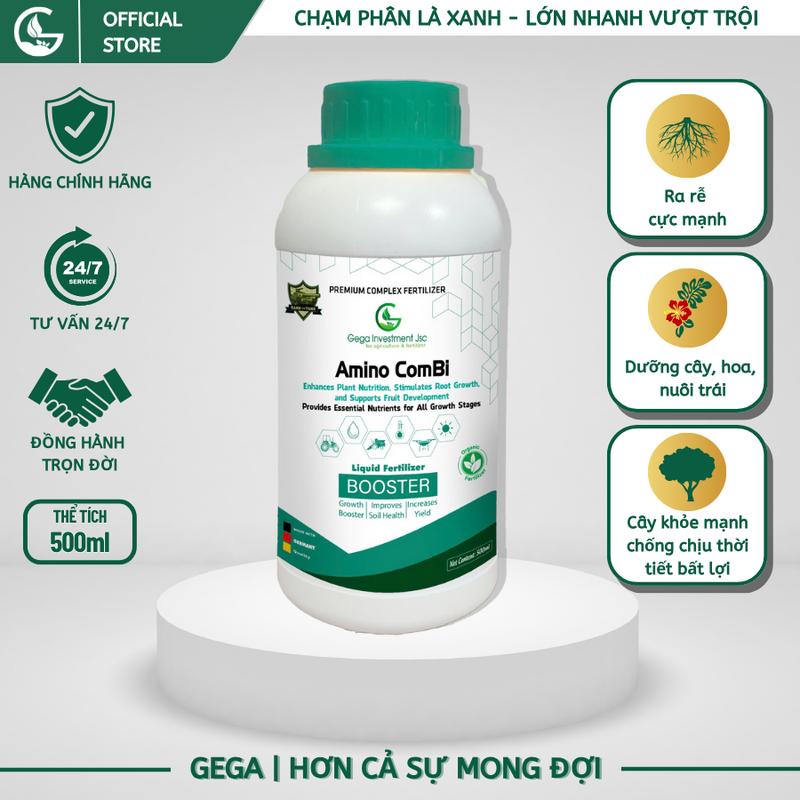  Phân bón rong biển dưỡng lá xanh dày phục hồi cây – AMINO COMBI – GEGA 500ml 
