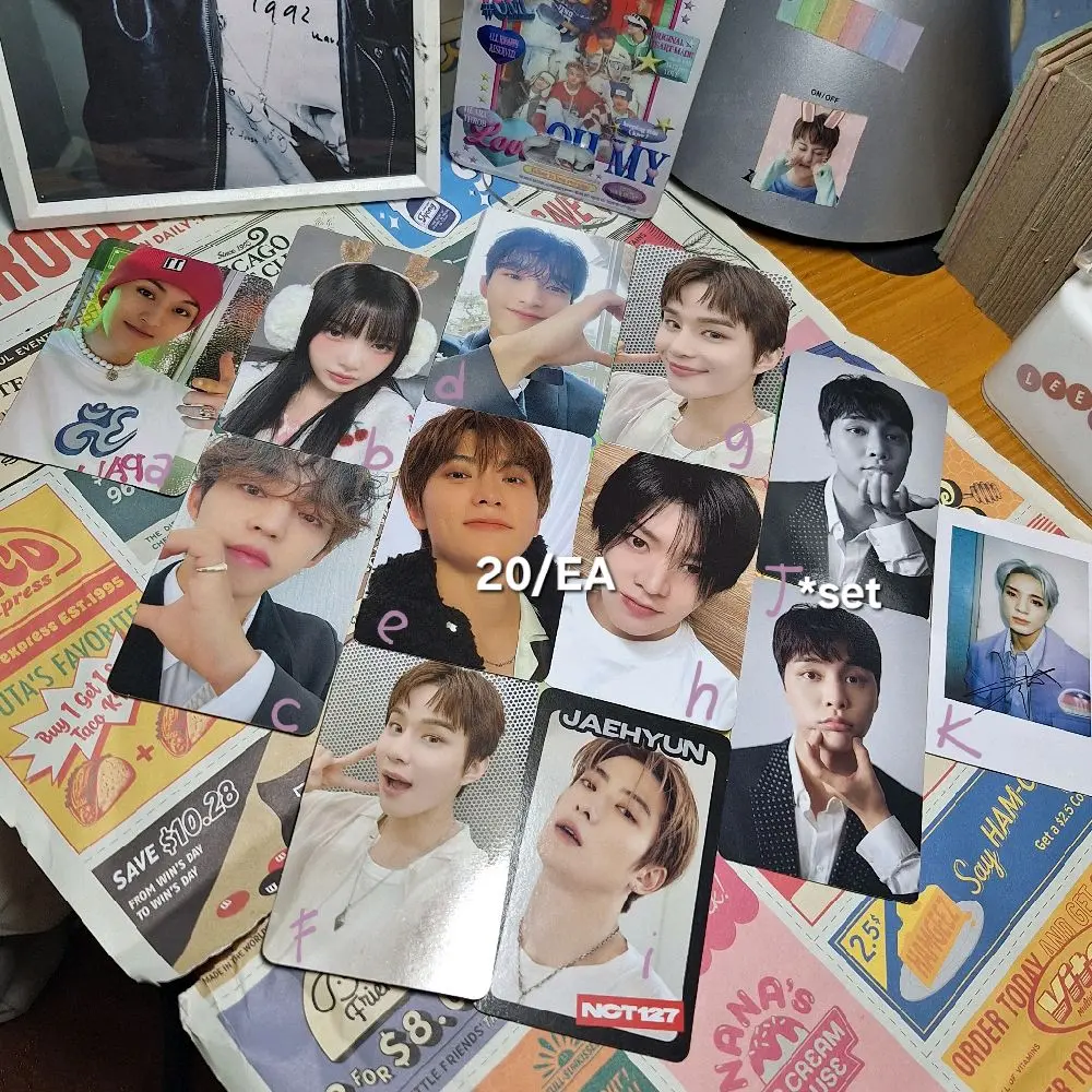 wts || want to sell photocard pc ina  • mark 2 baddies • joy pink xmas • scoups, dk fml carat ver • dicon 102 jaehyun • trading card jungwoo ccomaz • tc yuta, jaehyun konsep ay-yo • dicon 101 johnny bnw & non • polaroid jeno
