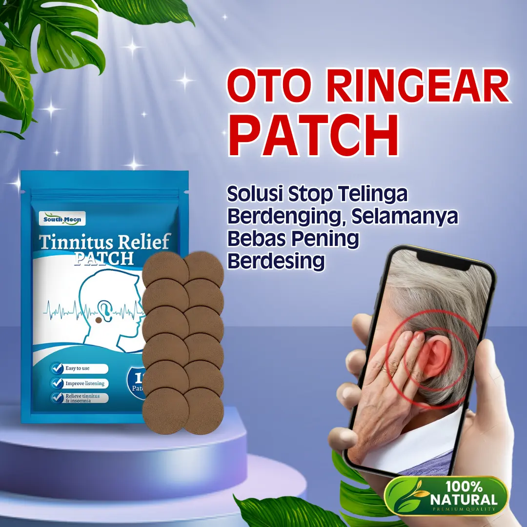 OTO RINGEAR PATCH Koyo terapi herbal kuping telinga berdengung telinga sakit bernanah congek tuli sulit mendengar pendengaran kurang