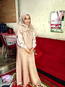 Product Review of Rh Col Inayah Dress (gamis lebaran, gamis kondangan, gamis terbaru) Kancing Muslim Wanita from F**h 1