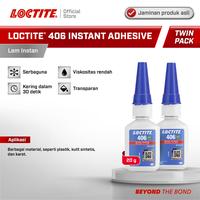 Gambar Henkel LOCTITE 406 Instant Adhesive Lem Instan Super - 20 gr (Twin Pack) dari LOCTITE Indonesia Kab. Tangerang 1 Tokopedia