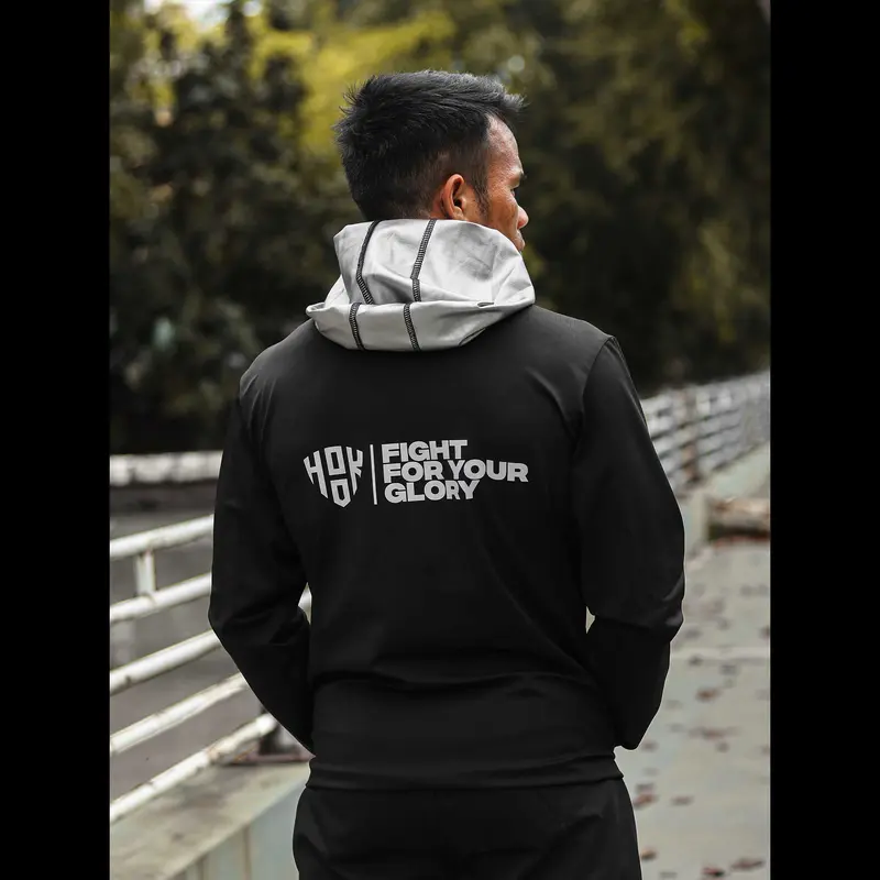 Jaket Sauna Suit Olahraga Baju Jas Pembakar Lemak Elastis Hook 8