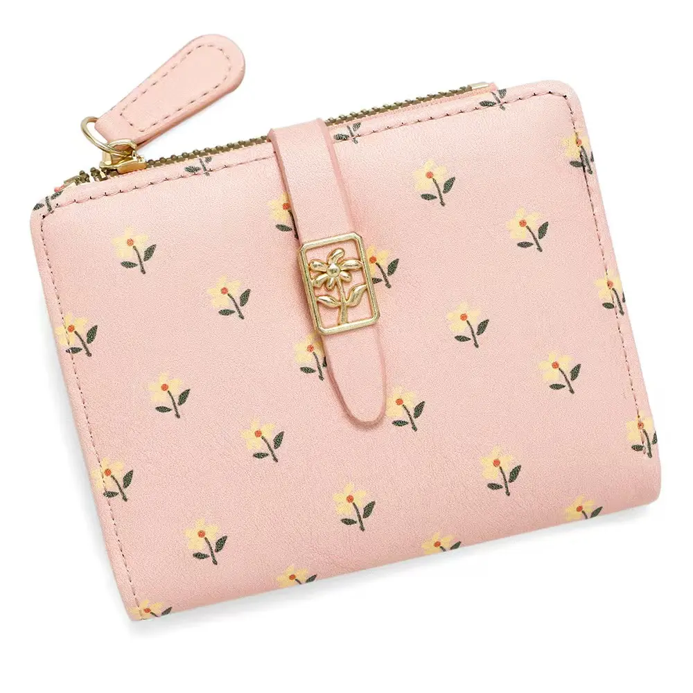 Korean Version of the New Small Wallet Schoolgirl Print Small Fresh Coin Purse Fashion Multi-functional Card Holder
