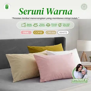 RAJA x ROGERCHIKAJOURNEY | Bantal Seruni Warna Empuk & Lembut Varian Warna Cantik Nyaman untuk Sehari-hari