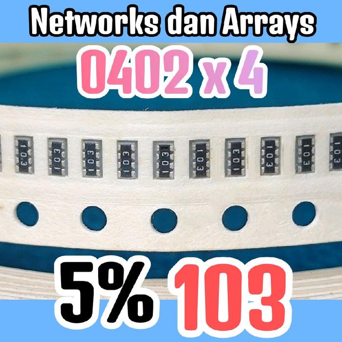 Jual 10pcs Chip resistor Networks dan Arrays SMD 103 10K0 5% 10Kohm 10K ...