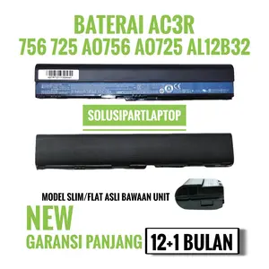Baterai ORI Acer A5pire One AO725 725 AO756 756 V5-121 V5-V131 V5-171G Hitam
