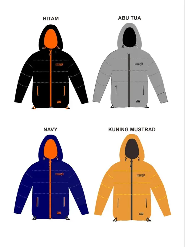 Jaket Winter REFAYO Pria Wanita Outdoor Waterproof Windproof - Navy Sport 4