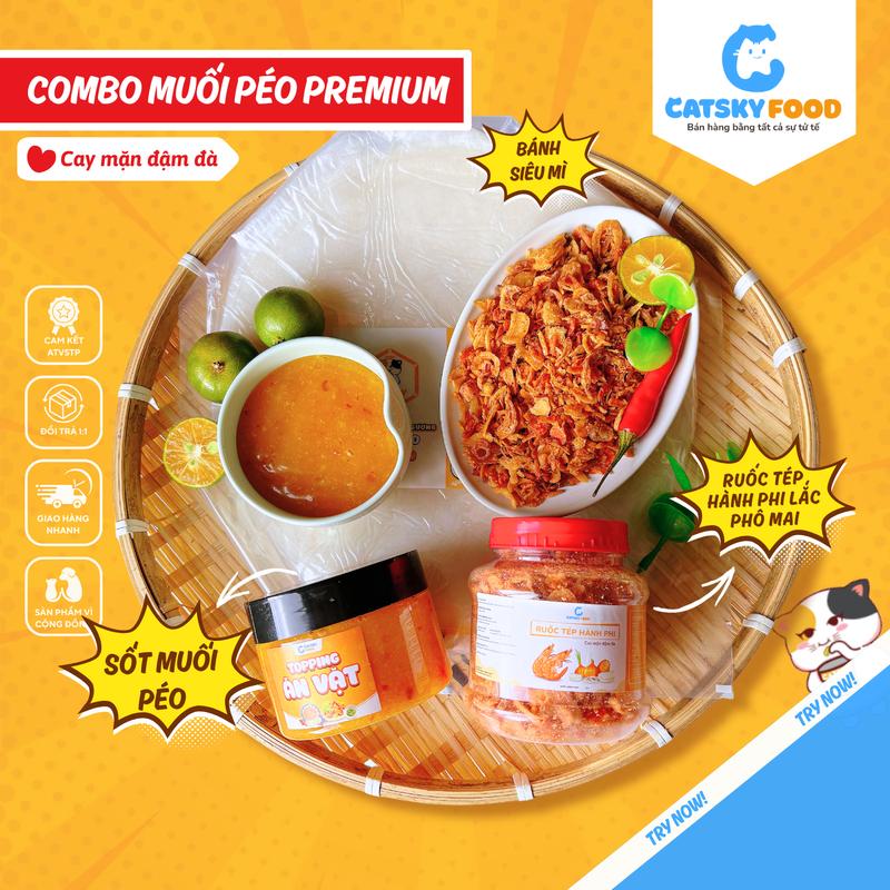 Bánh Tráng Phơi Sương - Catsky Food Sốt Muối Beo Thơm Ngon Beo Bùi Chua Dịu Đồ Ăn Vặt Snack Food Chua Cay Banh Trang Muoi Combobanh Trang Muối sặc
