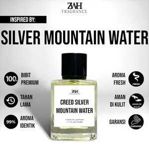 Ziwah Parfum Inspired Creed Silver Mountain Water 50ml - 30ml Wangi Tahan Lama 24 Jam Kualitas Premium