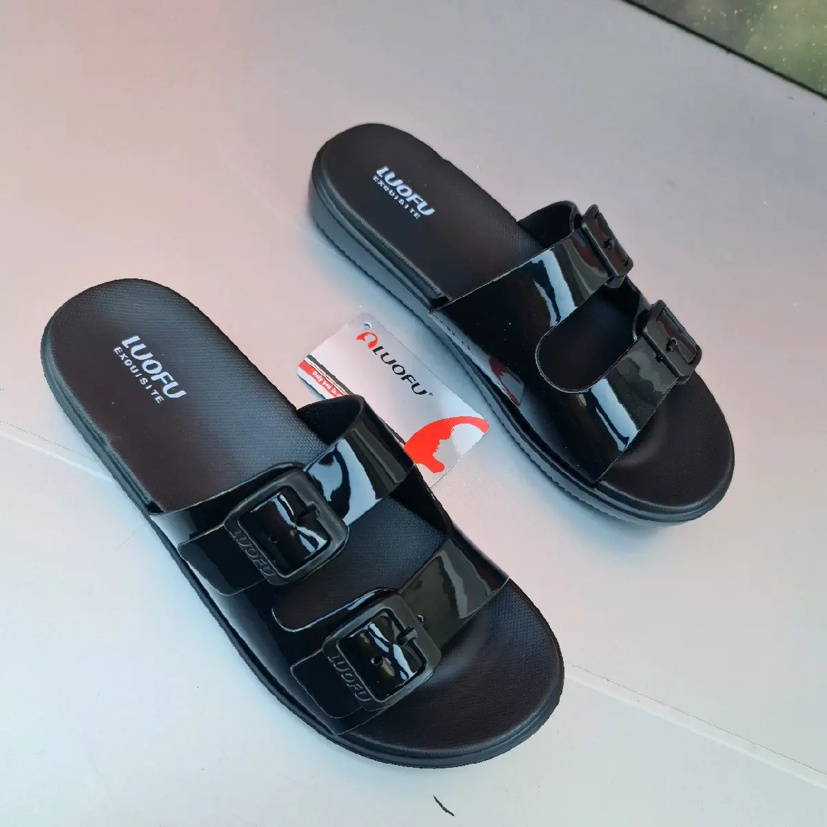 Luofu E-7188 Flat ,bahan EVA TPU PVC  cocok untuk luar ruangan dan dalam ruangan,anti licin,nyaman di kaki awet