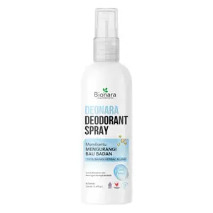 DeoNara Deodorant Spray Penghilang Bau Badan & Pencerah Ketiak 100ml - Bebas Alkohol, Aroma Mentol Segar, Tahan Lama 12 Jam, Ideal untuk Kulit Teriritasi Wanita Tawas Deodorants aman Deodoran Roll butuh semprotan keringat deo antiperspirant natural