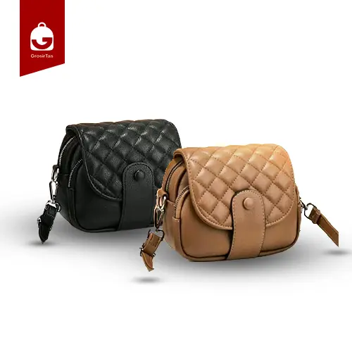 Tas Selempang Wanita semi Kulit Asli Fashionable tas tote bag whits Cewek 0