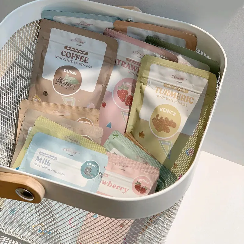 Pinkroulette Masker Organic Face Mask Travel size / mini size 20gr Coffee Coklat Greentea Lemon Mencerahkan Beruntusan Berjerawat Wajah Kunyit Turmeric Facial Melembutkan Kotoran Berminyak 2