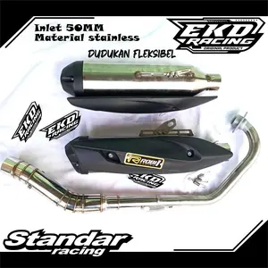 Muffler KNALPOT STANDAR RACING  bass adem VIXION R15 SATRIA FU SONIC CB MEGA PRO DLL Standar racing