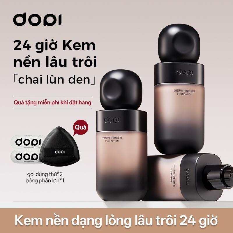 【Dành cho da dầu Giữ lớp Makeup 24h 「chai lùn đen」Kem Nền DOPI 35ml Kiểm Soát Dầu Kết cấu dạng kem,Lâu Trôi Không Thấm Nước Chống Mồ Hôi Kem Che Khuyết Điểm