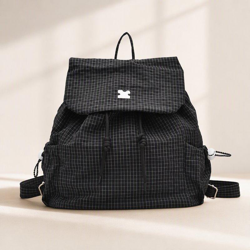Ba Lô Dây Rút Kẻ Sọc Túi Xô Vải Nylon Chống Nước Dung Tích Lớn Có Túi Khóa Kéo Ẩn Bên Trong Phù Hợp Đi Học Đi Làm Du Lịch Đi Chơi Hàng Ngày Phong Cách Tối Giản Đô Thị