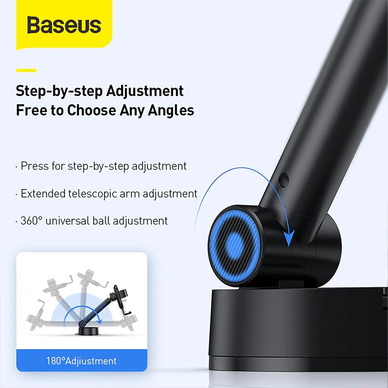 Baseus Simplism Gravity Car Mount Holder Mobile Phone with Suction Base Stand Holder HP 3