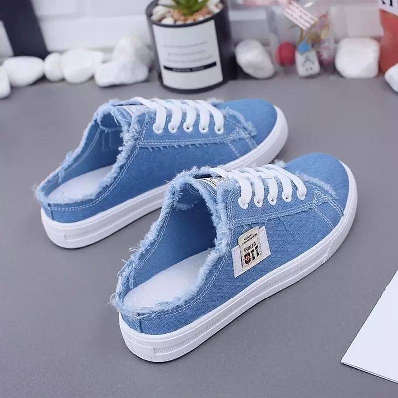 Product Introduction of INDRAMAYU56 Sepatu Slipon Wanita Bahan kanvas Temali DM 01 1