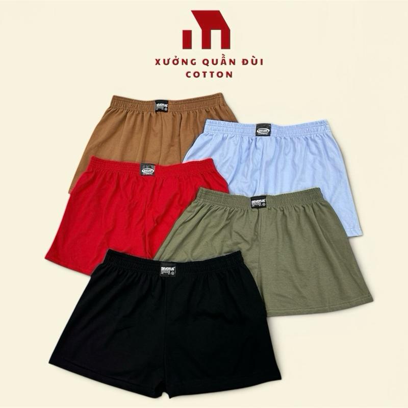 Combo 3 Quần Đùi Trơn Nam Nữ Từ 55-100kg - Thiết Kế Đơn Giản, Phù Hợp Mặc Nhà Thoải Mái