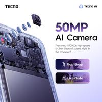 Gambar [Muchazir] TECNO SPARK 50  - 6+12GB*/128GB, 7000mAh Mega Battery, 50MP AI Camera + FlashSnap, 120Hz 6.78" Smooth Display, IP64 High Durability - SPARK50 - Ink Black dari TECNO Indonesia Shop Kota Administrasi Jakarta Utara 5 Tokopedia