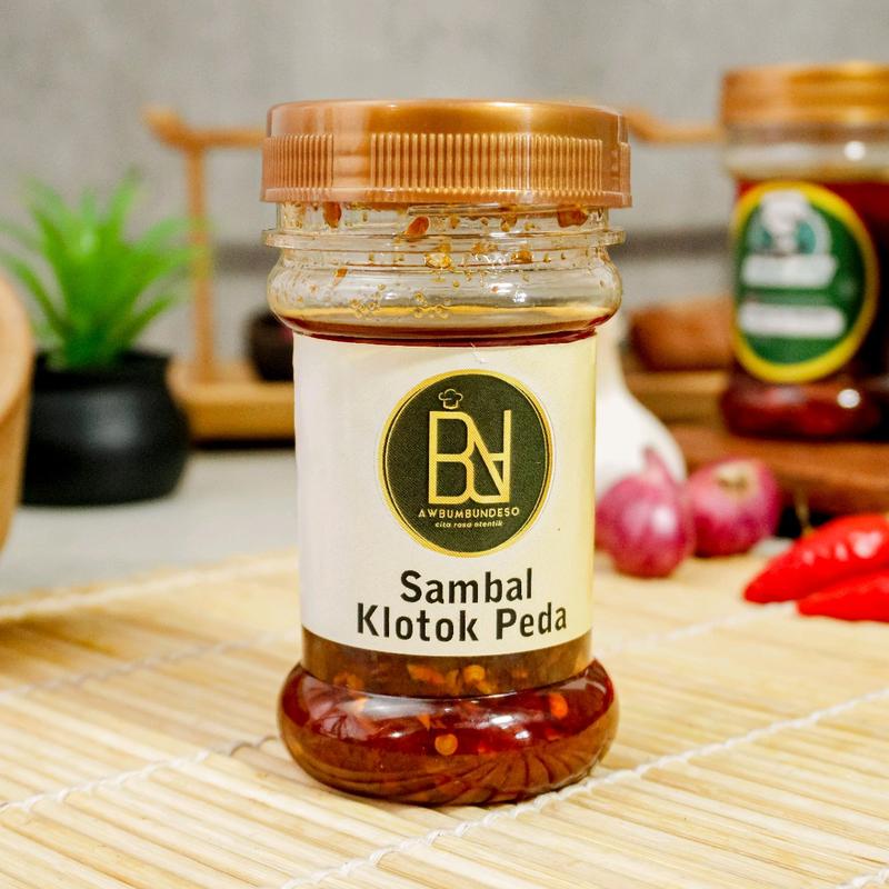 SAMBAL IKAN ASIN PEDA KLOTOK ASIN MANIS BOTOL 150ML 0