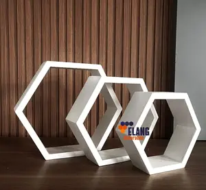 HARGA SATUAN RAK DINDING HEXAGONAL / RAK PENYIMPANAN / DEKORASI RUMAH MINIMALIS cermin kamar
