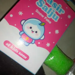 24 Pcs Mainan anak pasir salju / instan snow kemasan box / snow gel pasir salju ajaib
