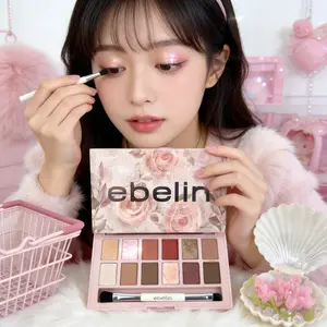 Ebelin - 12 PRO Make Up Palette | Pigmented, Waterproof, Tahan 24 Jam Multifungsi untuk Semua Gaya Riasan